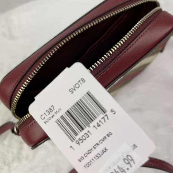 Coach Candy Stripe Mini Camera Bag - Picture 6 of 7